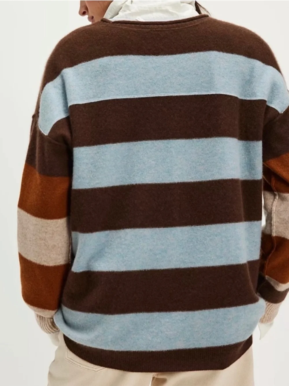 Free People Addie Stripe Cashmere Pullover Size Small NWT